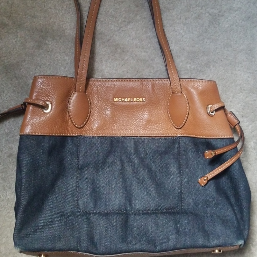 Michael Kors Jean and leather purse